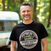 家族パーソナライズされたキャラバンアドベンチャー Tシャツ