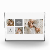 家族パーソナライズされたコラージュ フォトブロック (正面)