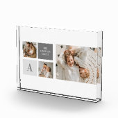 家族パーソナライズされたコラージュ フォトブロック (右)