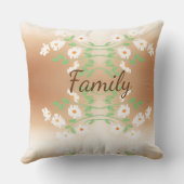 家族パーソナライズされたデイジー枕 クッション (裏面)