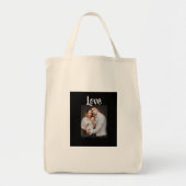 家族パーソナライズされたフォトトートバッグ トートバッグ (正面)