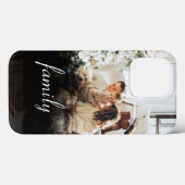 家族パーソナライズされたフォトブラック抽象芸術 Case-Mate iPhoneケース (裏面 (横))