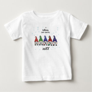 家族パーソナライズされたベビーのメリー格言 ベビーTシャツ