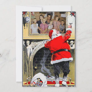 家族パーソナライズされたポートレートクリスマスカード シーズンカード