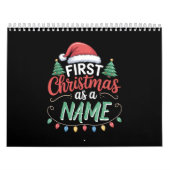 家族パーソナライズされたマッチングとしての初めてのクリスマス カレンダー (カバー)