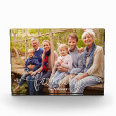 家族パーソナライズされたモダン形見フォトブロック フォトブロック (正面)