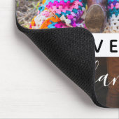 家族パーソナライズされたモノグラム姓カスタム写真 マウスパッド (コーナー)