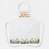 家族パーソナライズされたリッメリートクリスマス エプロン (正面)