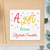 家族パーソナライズされたレインボーフラストレイズギフト エンクロージャーカード