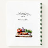 家族パーソナライズされたレシピ書 ノートブック (裏面)