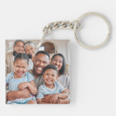 家族パーソナライズされた両面2枚 キーホルダー (裏面)