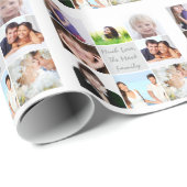 家族パーソナライズされた休日フォトラッピング紙 ラッピングペーパー (ロールコーナー)