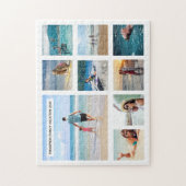 家族パーソナライズされた休暇写真ジグソーパズル ジグソーパズル (縦)