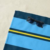 家族パーソナライズされた休暇場所 ビーチタオル (インサイチュ)