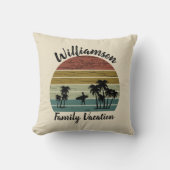 家族パーソナライズされた休暇 クッション (正面)