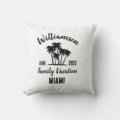 家族パーソナライズされた休暇 クッション (正面)