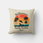 家族パーソナライズされた休暇 クッション (正面)