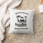 家族パーソナライズされた休暇 クッション (ブランケット)