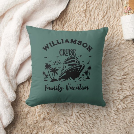 家族パーソナライズされた休暇 クッション (ブランケット)