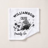 家族パーソナライズされた休暇 バスタオルセット (ウォッシュタオル)