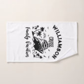 家族パーソナライズされた休暇 バスタオルセット (ハンドタオル)