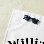 家族パーソナライズされた休暇 ビーチタオル (インサイチュ)