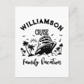 家族パーソナライズされた休暇 ポストカード (正面)