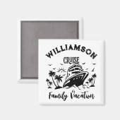 家族パーソナライズされた休暇 マグネット (正面/裏面)