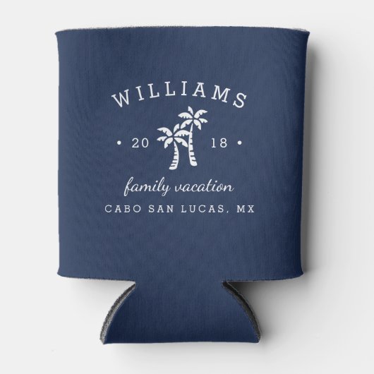 家族パーソナライズされた休暇 缶クーラー (正面)