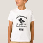 家族パーソナライズされた休暇Tシャツ Tシャツ (正面)