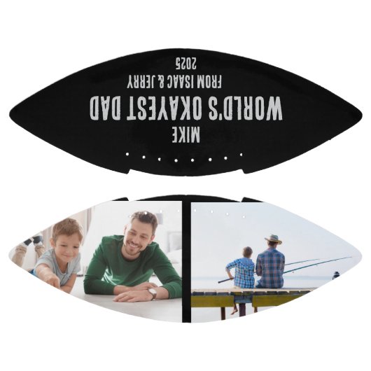 家族パーソナライズされた写真とサッカーカスタム選手 アメリカンフットボール (パネル)