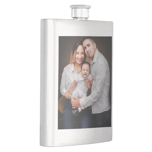 家族パーソナライズされた写真カスタム フラスク (右)