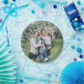 家族パーソナライズされた写真カスタム ペーパープレート (パーティー)