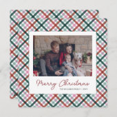 家族パーソナライズされた写真クリスマスカード シーズンカード (正面/裏面)