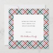 家族パーソナライズされた写真クリスマスカード シーズンカード (裏面)