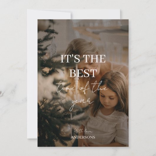 「家族パーソナライズされた写真クリスマス (正面)