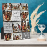 家族パーソナライズされた写真コラージモノグラム引用文 フォトプラーク<br><div class="desc">この家族モダンの写真のコラージュのデザインは愛しエレガントて甘い家族に最適である。9つのカスタマイズ可能な写真、2つの引用文、および家族のモノグラムを備えている。引用文は「家族」である。一緒に私お気に入りのたちの場所は、"、"少し熱狂するは。ちょっと大きい。愛の全体の多くは、"手書きの署名スクリプトフォントと無料セリフフォントで。配色には様々な階調のグレーが含まれる。家族にとって最高の贈り物。***重要なデザイン注：一致する製品要求、色変更、配置変更、その他の変更要求などのカスタムデザイン要求についてクリックは、「MESSAGE」ボタンをクリックするか、設計者に直接lafemme.art@gmail.com宛てに電子メールを送信してください。あなたは彼女に完全なデザインと新しい要求をカスタム電子メールで送ることができる。</div>