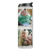 家族パーソナライズされた写真コラージュと文字 タンブラー (回転左)