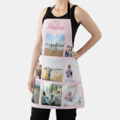 家族パーソナライズされた写真コラージュ名エプロン エプロン (インサイチュ)