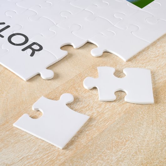 家族パーソナライズされた写真コラージュ大ユニークきい ジグソーパズル (側面)