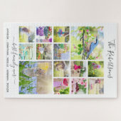 家族パーソナライズされた写真コラージュ大ユニークきい ジグソーパズル (横)