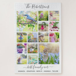 家族パーソナライズされた写真コラージュ大ユニークきい ジグソーパズル
