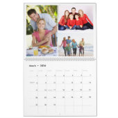 家族パーソナライズされた写真コラージュ2025カレンダー カレンダー (3月 2026)