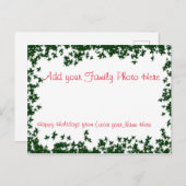 家族パーソナライズされた写真付きのはがき ポストカード (正面/裏面)