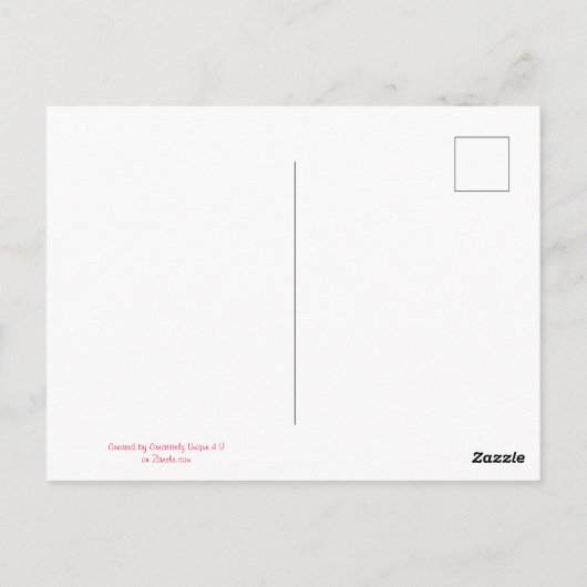 家族パーソナライズされた写真付きのはがき ポストカード (裏面)