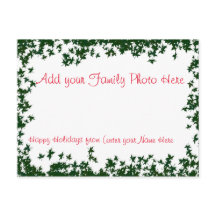 家族パーソナライズされた写真付きのはがき