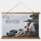 家族パーソナライズされた写真写真プリントポスター 吊り下げ型タペストリー (正面)