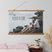 家族パーソナライズされた写真写真プリントポスター 吊り下げ型タペストリー (寝室)