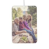 家族パーソナライズされた写真記念ギフト カーエアーフレッシュナー (正面)