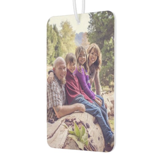 家族パーソナライズされた写真記念ギフト カーエアーフレッシュナー (左)